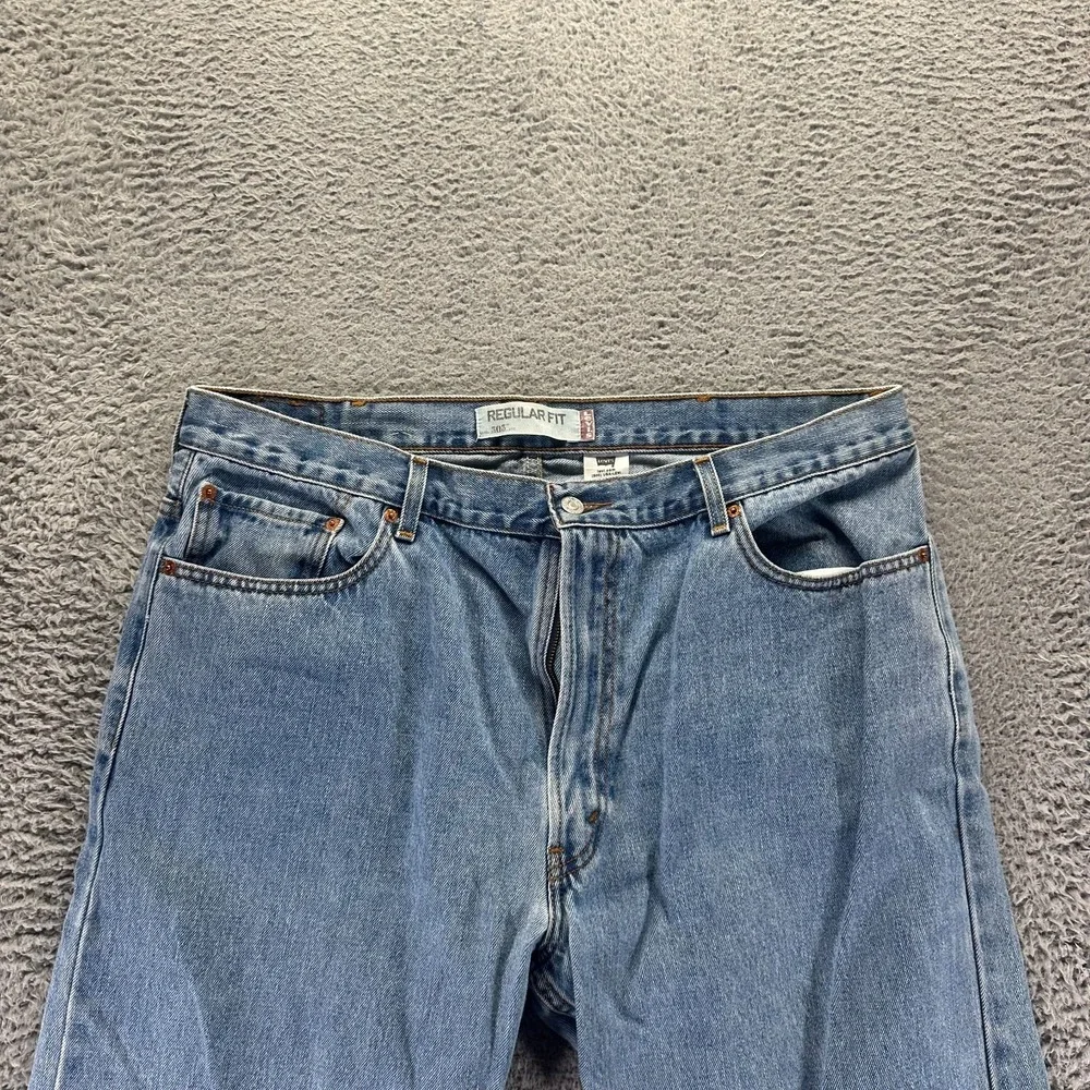 Vintage Levi's 505 Jeans Mens 42x30 Blue Cotton Denim Straight Travel Workwear